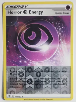 REVERSE HOLO Horror Energy 172/192 PL / LP - Rebel Clash Pokemon Card - Image 1