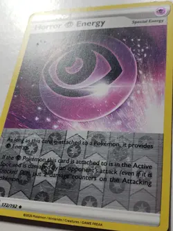 REVERSE HOLO Horror Energy 172/192 PL / LP - Rebel Clash Pokemon Card - Image 2