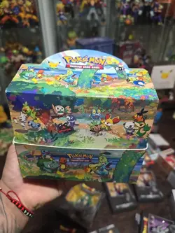 Pokemon Celebrations 8 Sealed Mini Tins with Open Display Box All Arts - Image 3