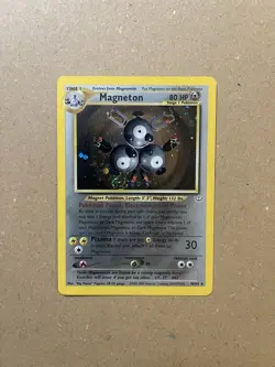 Magneton 10/64 HOLO Rare Neo Revelation WOTC Vintage Pokemon Card - Image 1