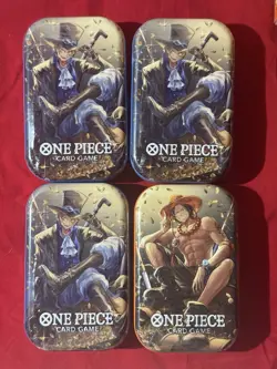 One Piece Card Game Mini Tin Vol. 2 Lot of 4 - Random Art Tins OP-13 Sealed - Image 1