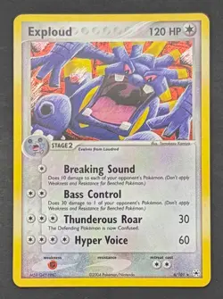 Pokemon Card Exploud 6/101 Holo Hidden Legends - Tomokazu Komiya Lightly Played - Image 1