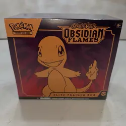 Pokemon TCG Scarlet & Violet Obsidian Flames Factory Sealed Elite Trainer Box - Image 1