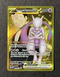 Pokemon SV10: Destined Rivals Team Rockets Mewtwo ex #240/182 Hyper Rare - Image 1