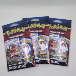 Pokemon TCG Mystery Pack w/ Foil Card MJ Holding Lot of 3 NEW Sealed Heavy - Image 1