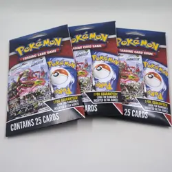 Pokemon TCG Mystery Pack w/ Foil Card MJ Holding Lot of 3 NEW Sealed Heavy - Image 2
