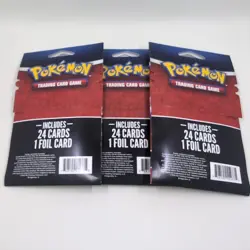 Pokemon TCG Mystery Pack w/ Foil Card MJ Holding Lot of 3 NEW Sealed Heavy - Image 3