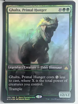 MTG FOIL Ghalta, Primal Hunger Store Championship Full Art - Promo: General - Image 1