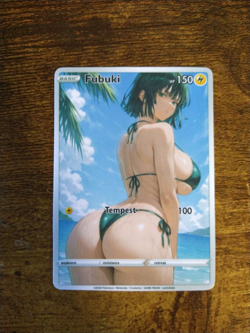 Beautiful Waifu Card - Fubuki Swim - Goddess ACG Custom DIY Fan Art Card - Image 1