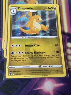 Dragonite 131/195 Holo Silver Tempest Pokemon Card NM - Image 1