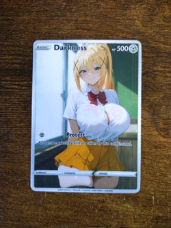 Beautiful Waifu Card - Darkness Goddess ACG Custom DIY Fan Art Card - Image 1