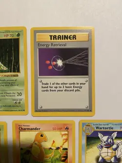 1999 Pokemon Base Set Shadowless - Lot of 5 Cards - NM Condition Charmander - Image 3