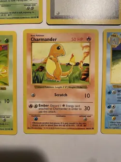 1999 Pokemon Base Set Shadowless - Lot of 5 Cards - NM Condition Charmander - Image 5