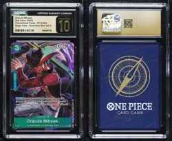 2022-Current One Piece Card Game: Promos English Dracule Mihawk CGC 10 Pristine - Image 3