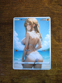 Beautiful Waifu Card - Asuna Golf - Goddess ACG Custom DIY Fan Art Card - Image 1