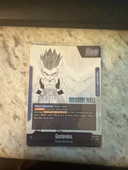 Gotenks SB02-017 Gold Leader Manga Booster 02 Dragon Ball Card English - Image 2