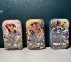 One Piece Card Game Mini-Tin Pack Set Vol.2 FULL SET IN HAND READY TO SHIP - Image 1