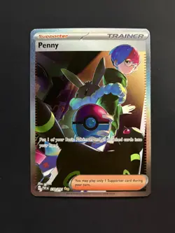 Penny 239/091 Pokemon Paldean Fates Special Illustration Rare NM 2024 - Image 1