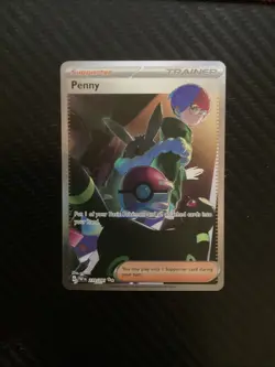 Pokemon TCG Penny 239/091 Paldean Fates Special Illustration Rare NM - Image 1