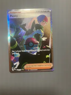 Pokemon TCG Card Penny 239/091 Paldean Fates Special Illustration Rare - NM - Image 1