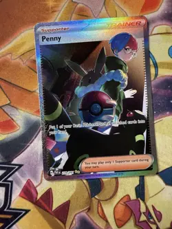 Pokemon TCG - Penny 239/091 Paldean Fates Special Illustration Rare NM - Image 1