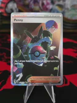 Pokemon TCG Penny 239/091 Paldean Fates Special Illustration Rare NM - Image 1
