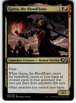 FOIL MTG NM Garna, the Bloodflame Ultimate Masters Regular - Image 1