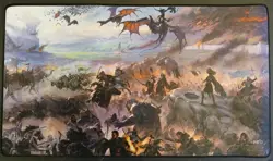 Ultra Pro Lord of the Rings Borderless Scene Playmat Black Stitched Official MTG - Image 1