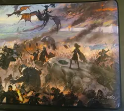 Ultra Pro Lord of the Rings Borderless Scene Playmat Black Stitched Official MTG - Image 3