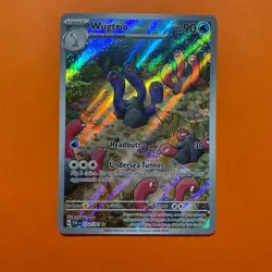 Wugtrio Illustration Rare Holo 224/091 Pokemon Card Paldean Fates NM 224/91 - Image 2