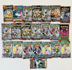 Pokemon TCG Sealed Lot Of 22 Mixed Booster Packs - Image 1