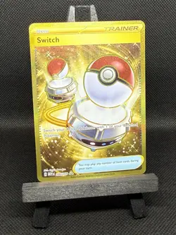 Switch 206/165 Pokemon Sv: Scarlet & Violet 151 Gold Hyper Rare Holo -Pack Fresh - Image 3