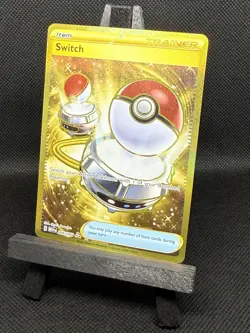 Switch 206/165 Pokemon Sv: Scarlet & Violet 151 Gold Hyper Rare Holo -Pack Fresh - Image 5