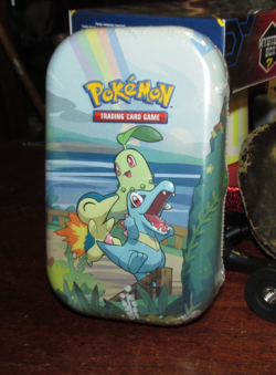 Pokemon TCG Celebrations Mini Tin Chikorita Cyndaquil Totodile Sealed 25th ! - Image 1