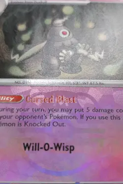Pokemon Dusclops #036/131 English Prismatic Evolutions Master Ball Holo - Image 2
