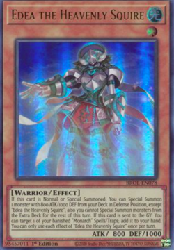 1X NM Edea the Heavenly Squire - BROL-EN078 - Ultra Rare 1st Edition yugioh - Image 1