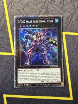 D/D/D Wave High King Caesar - RA04-EN290 - Platinum Secret Rare - 1st - Yugioh - Image 1