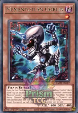 1st ed Mementotlan Goblin rare VASM-EN007 Yugioh - Image 1