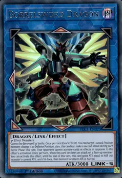 Borrelsword Dragon - Silver Ultra Rare 1st Edition BLC1-EN023 - NM - YuGiOh - Image 1