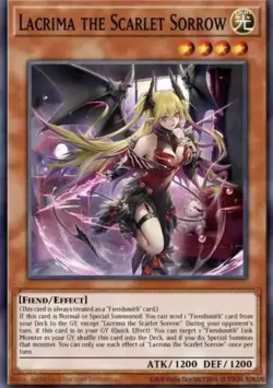 YUGIOH LACRIMA THE CRIMSON TEARS SECRECT RARE 1ST NEAR MINT ROTA-EN014 - Image 1