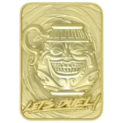 Yu-Gi-Oh! Limited Edition 24k Gold Plated Pot of Greed Metal Card - Image 1