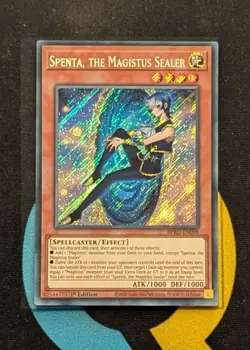BPRO-EN098 Spenta, the Magistus Sealer x3 Secret Rare 1st Edition YuGiOh - Image 2