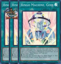 Yugioh! 3x Bingo Machine, Go!!! RA02-EN062 Ultra Rare 1st Ed NM - Image 1