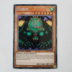Kazejin - SGX2-END08 - NM - Secret Rare - 1st ed - Yugioh - Image 1