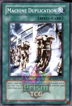 1st Ed Machine Duplication SDMM-EN026 Yugioh - Image 1