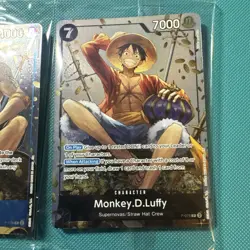 One Piece Card Game TS02 Tin Promo Bundle P073 P074 P075 Monkey Luffy Sabo Ace - Image 4