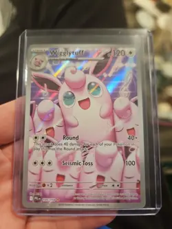 Wigglytuff 105/094 Full Art Illustration Rare Holo Pokemon Phantasmal Flames TCG - Image 1
