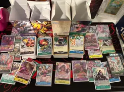 Japanese One Piece TCG Mix Bulk Lot Some English R/SR Included. See Pics. - Image 1