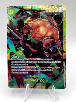 One Piece Roronoa Zoro OP06-118 SEC Green English NM - Image 1
