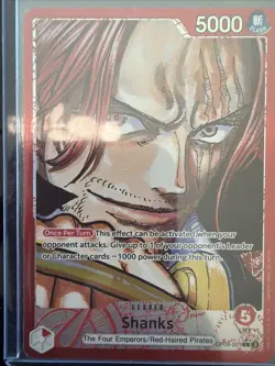 One Piece TCG English OP09-001 Shanks Leader Alt Art Parallel - Image 1